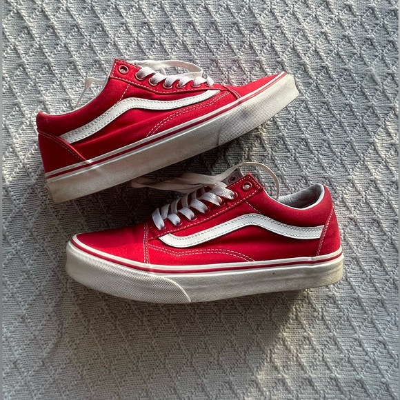 Vans Shoes - Red Vans ‼️